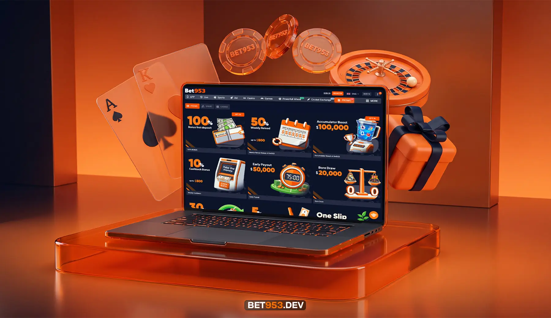 BET953 casino bonus campaign