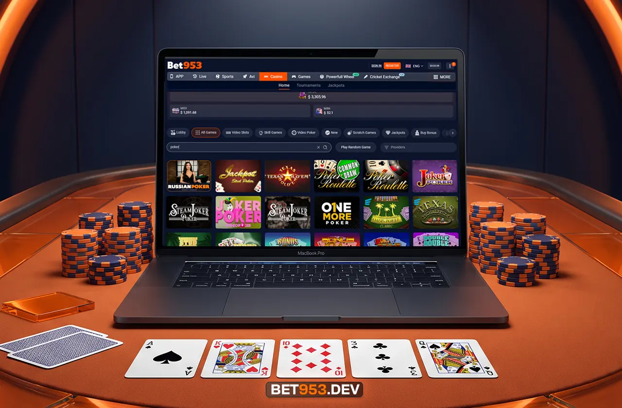 Poker and table games at BET953